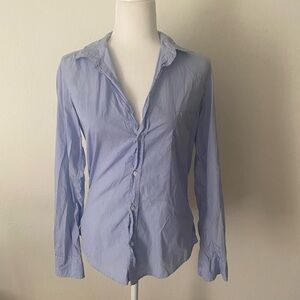 Frank & Eileen Striped Blue Shirt